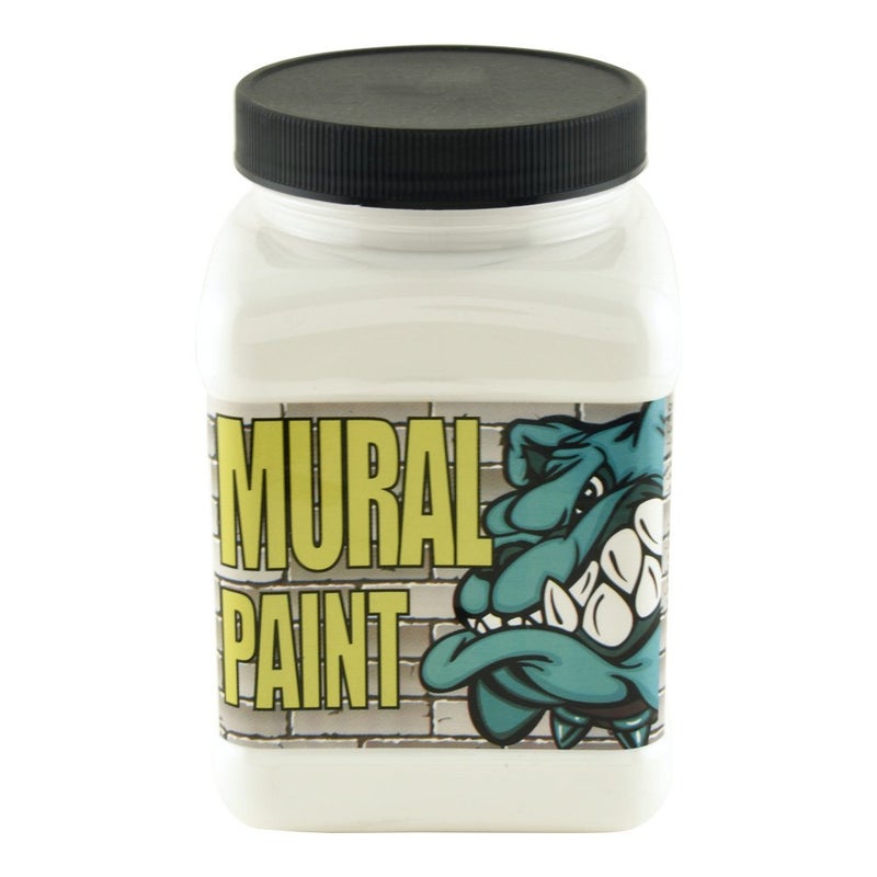 Chroma Acrylic Mural Paint for Interior and Exterior Murals - Lightfast, Mixable, Hard-Wearing Vibrant Pigment, 16 Oz Polar (2455)